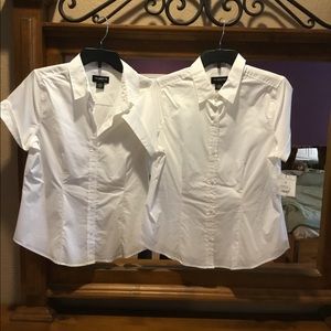 White shirt sleeve blouse